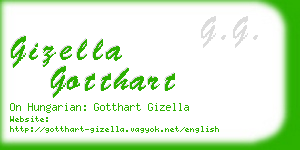 gizella gotthart business card